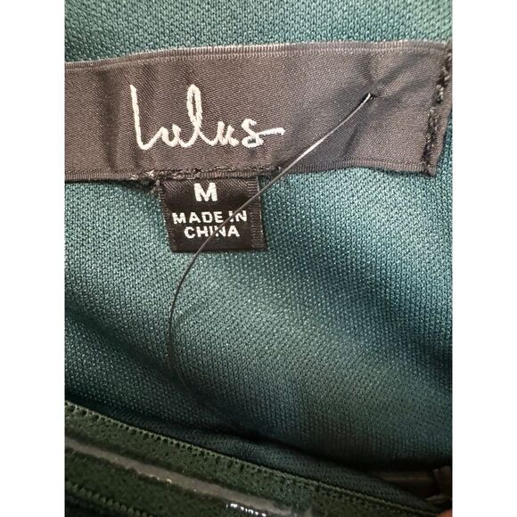 Lulu's Green Formal Long Gown Women's Size Medium New With Tags Party Holiday - Picture 6 of 8